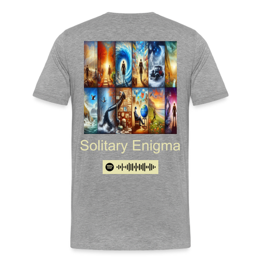 Grey Printed Stay Lit Apparel | Christian.JCFM’s Solitary Enigma T-Shirt